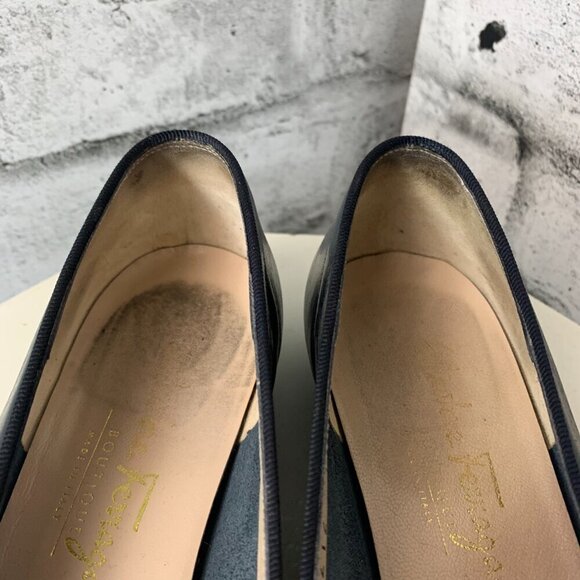 Chelsea Crew Madison Retro Oxford Shoes Grey Leather Whimsigoth Pump - Picture 6 of 10